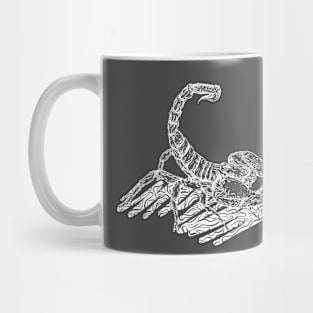 scorpion white Mug